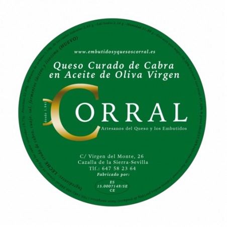 Quesos Curado de Cabra en Aceite de Oliva Virgen Extra
